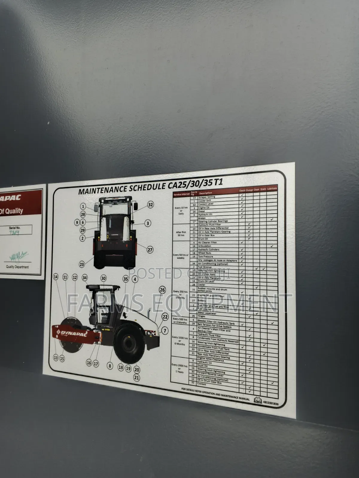 Dynapac Sheep Foot Roller Compactor
