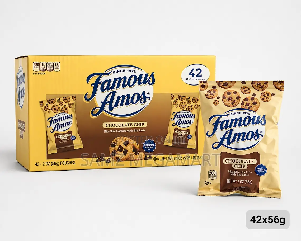 Famous Amos Chocolate Chip Cookies 42x56g