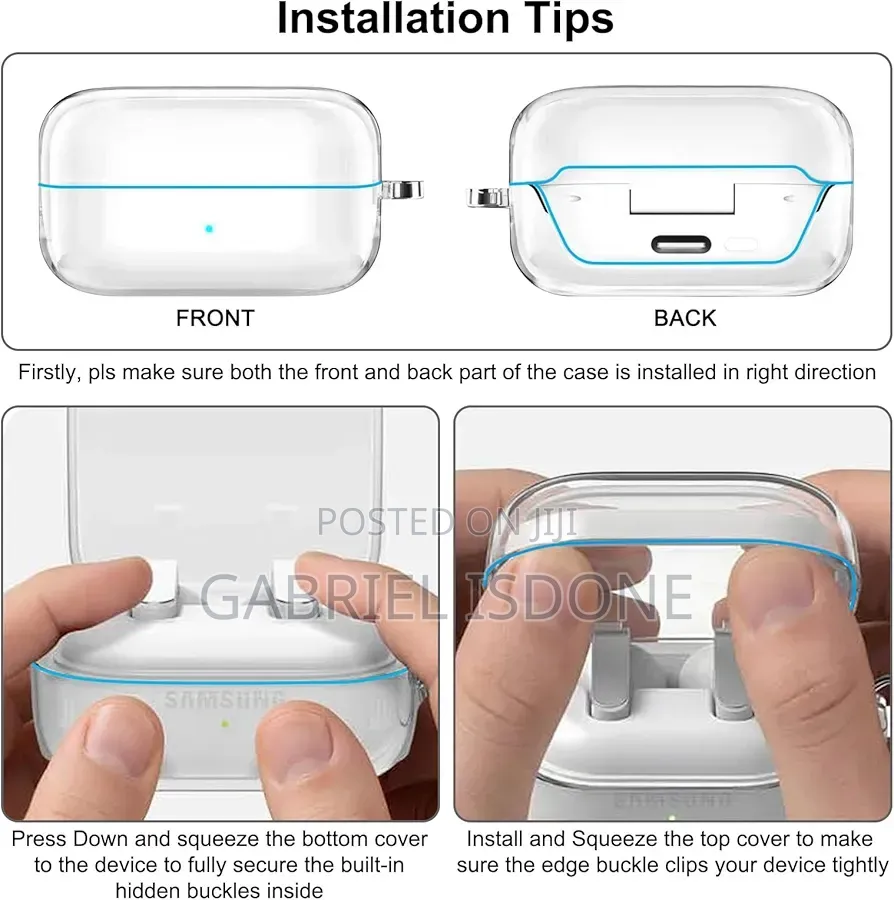 Samsung Galaxy Buds 4 Pro Case/Galaxy Buds 4 Case Clear