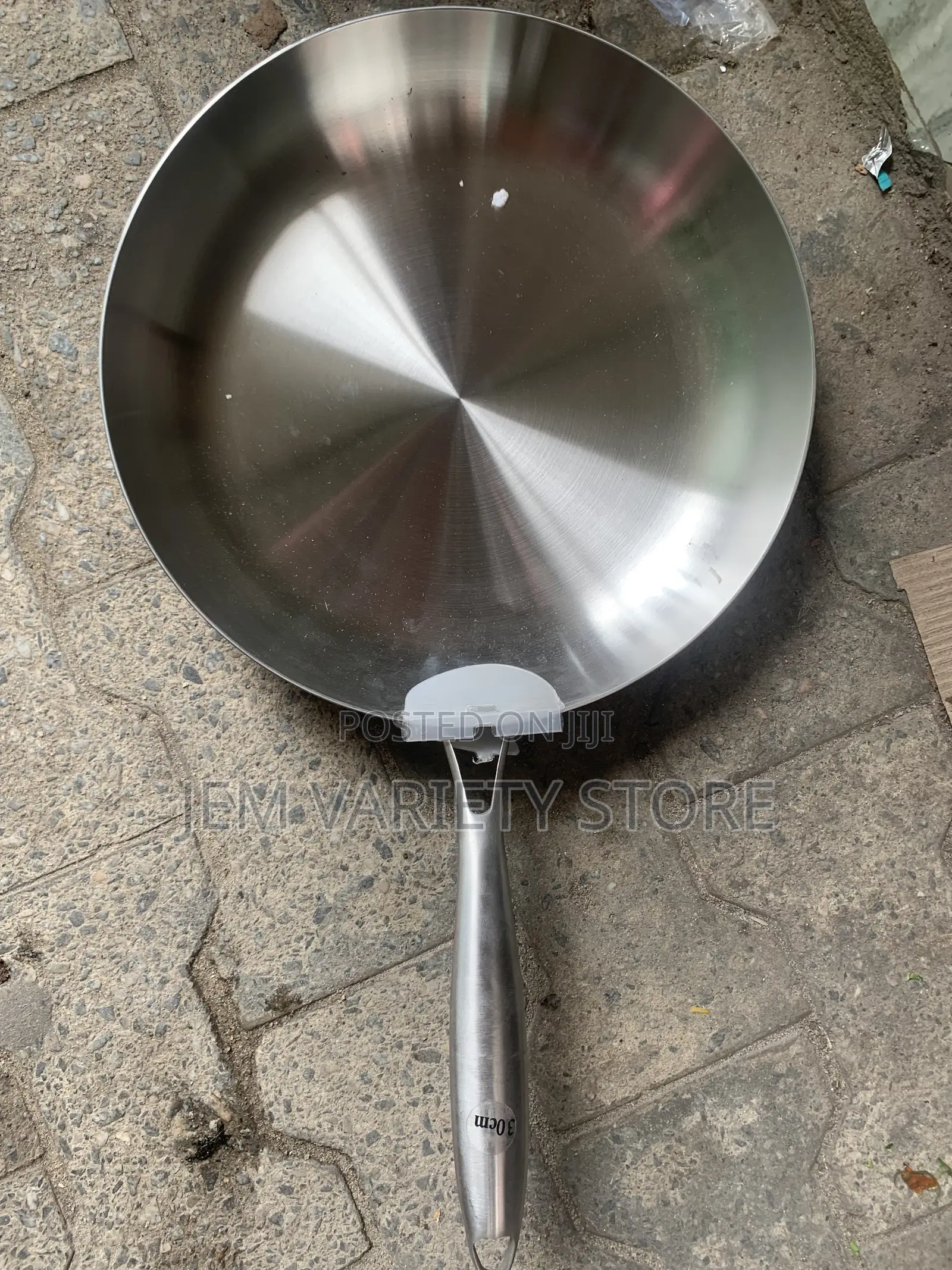 Quality Stainless Steel Uncoated Nonstick Fry Pan,
