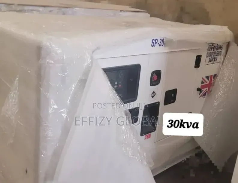 Original Perkins 30kva Soundproof Diesel Generator [England]