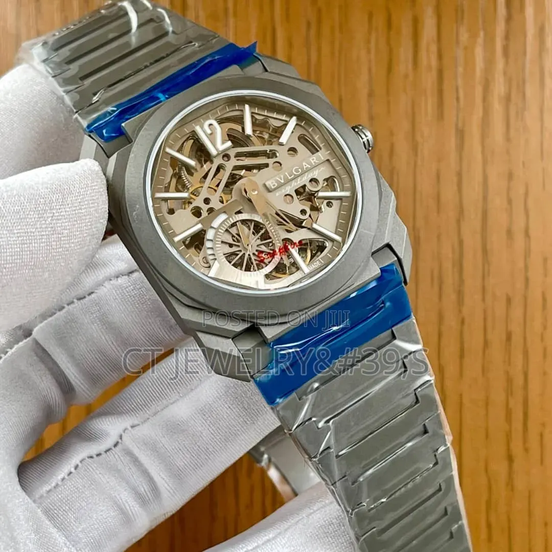Brand New Bvlgari Octo Finissimo Skeleton Stainless Steel Wristwatch