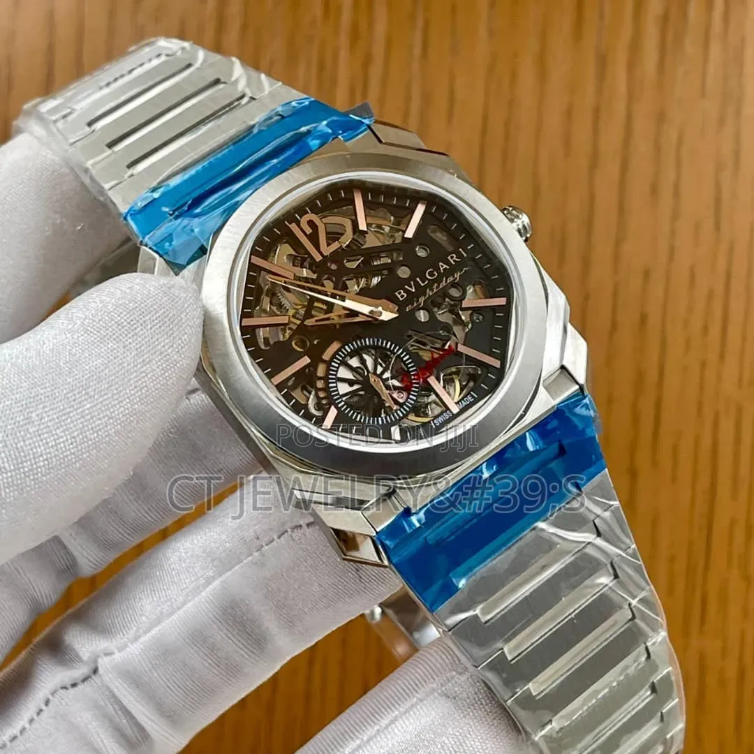 Brand New Bvlgari Octo Finissimo Skeleton Stainless Steel Wristwatch
