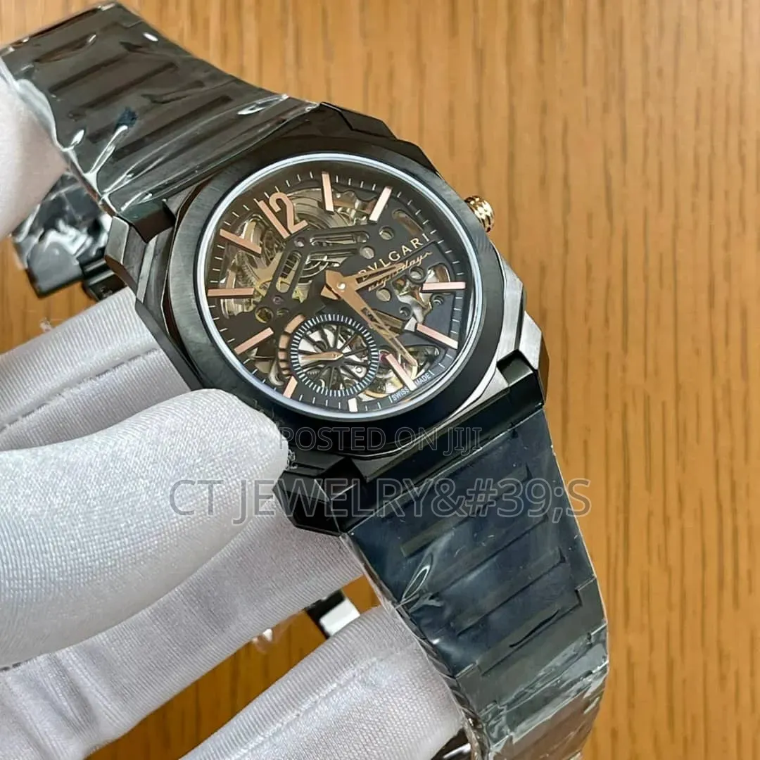Brand New Bvlgari Octo Finissimo Skeleton Stainless Steel Wristwatch