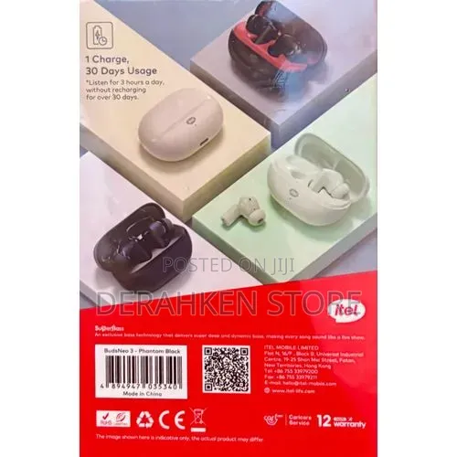 Itel Budsneo 3 Anc Earpod- 100hrs