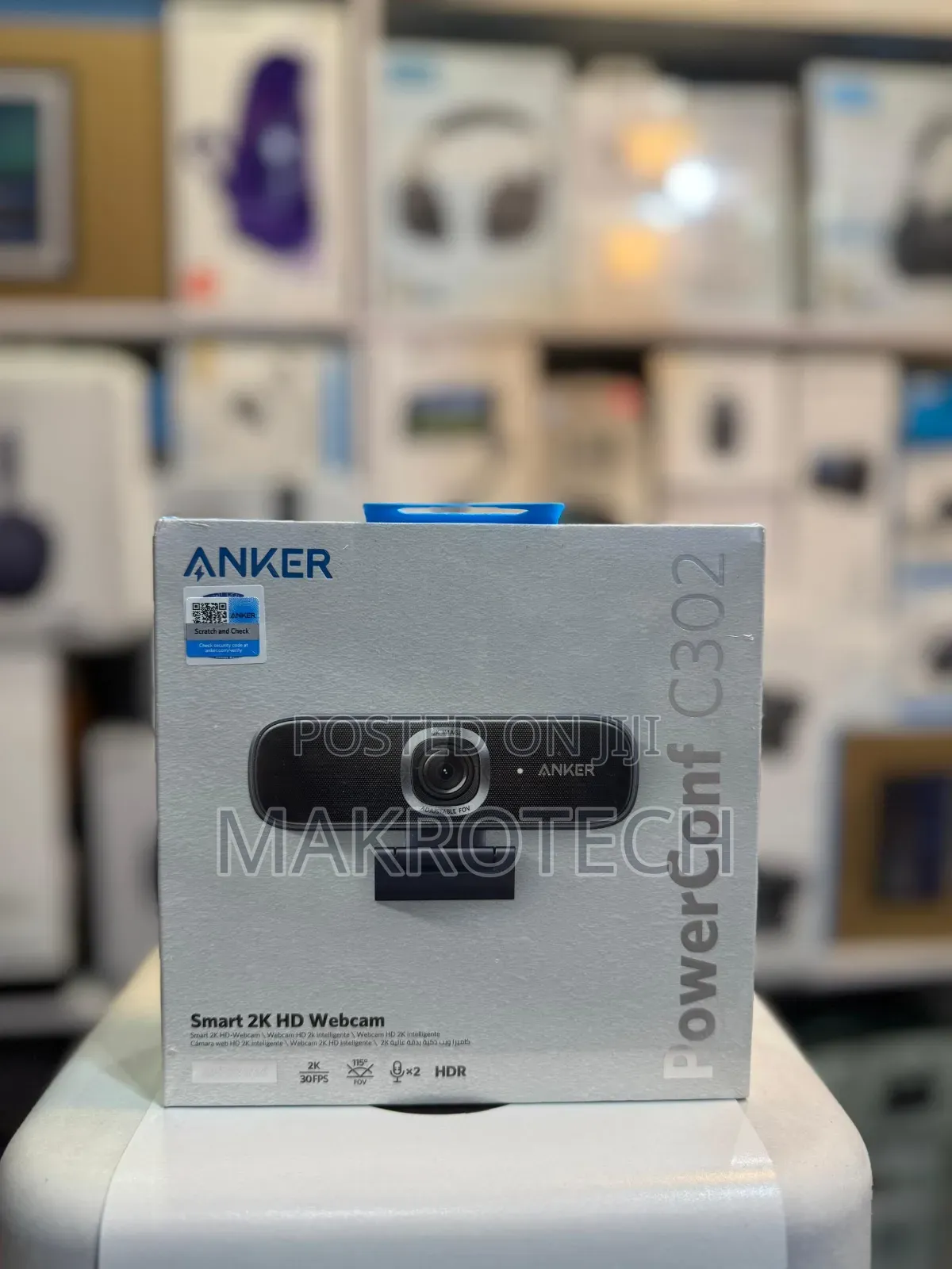 Anker Powerconf C302 Smart Full Hd Webcam, USB-C Webcam With Mic