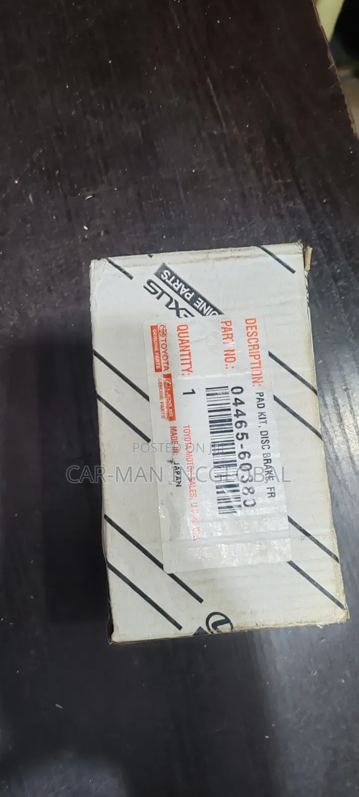 Genuine Front Brake Pad (Lx600, Landcruiser 2023,Tundra 2024).