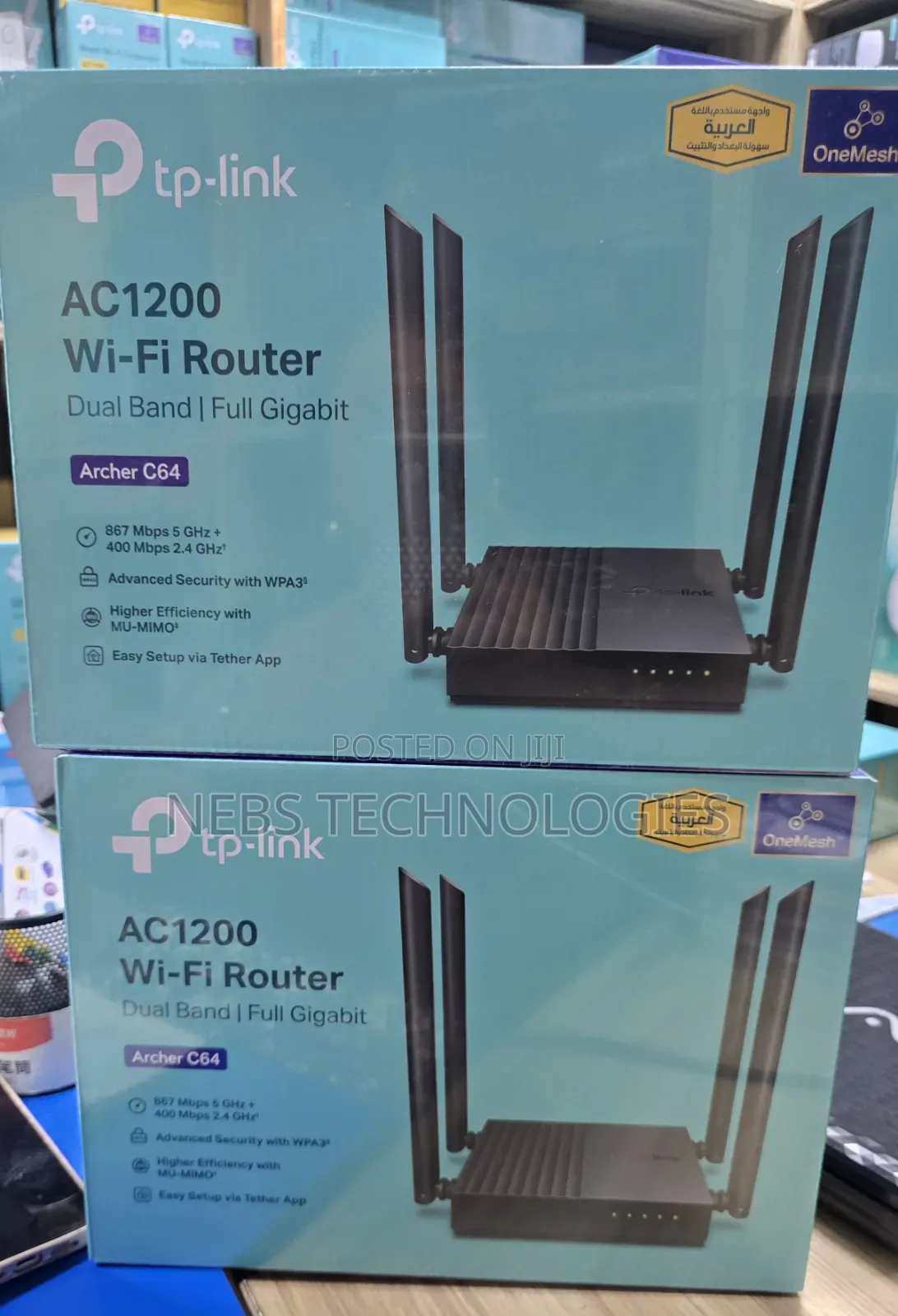 Tp-Link Ac 1200 Wifi Dual Band Full Gigabit Archer C64