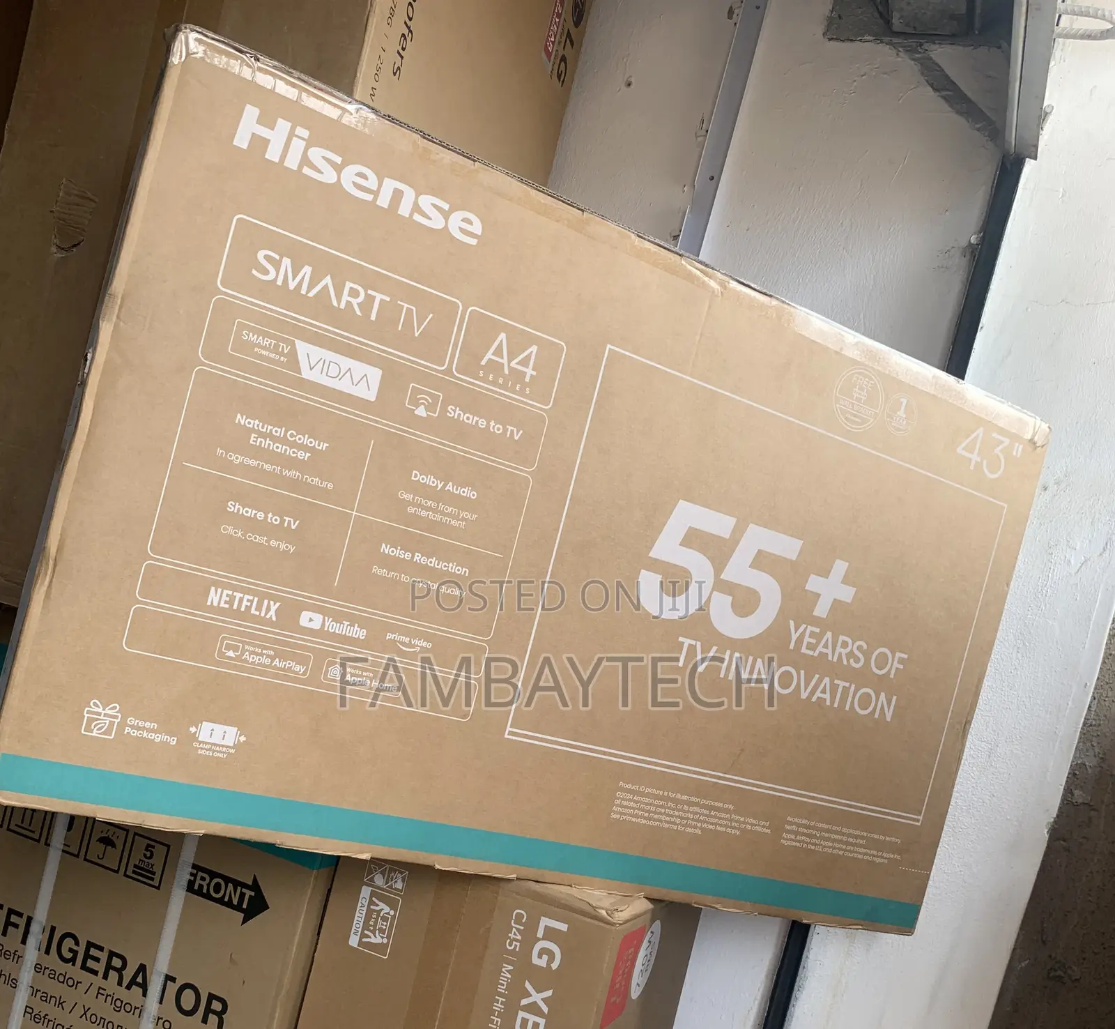 Brand New Hisense 43'' Smart Tv 43a4s