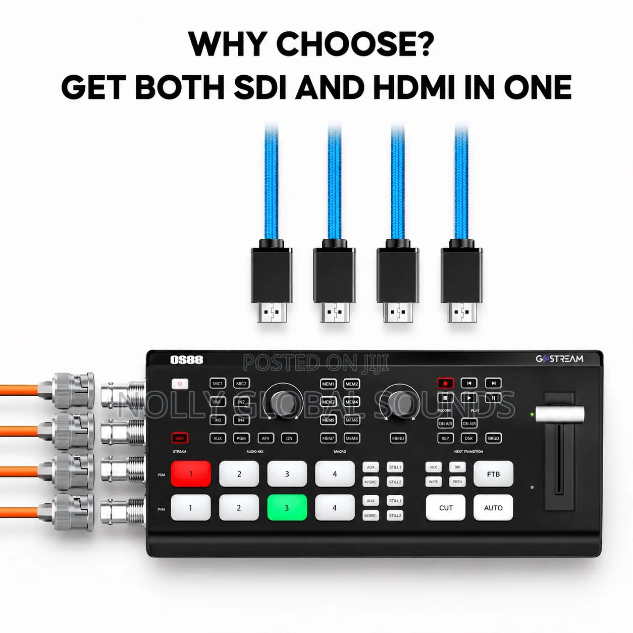 Osee Gostream Duet Camera Sdi Hdmi Live Stream Video Mixer Switcher