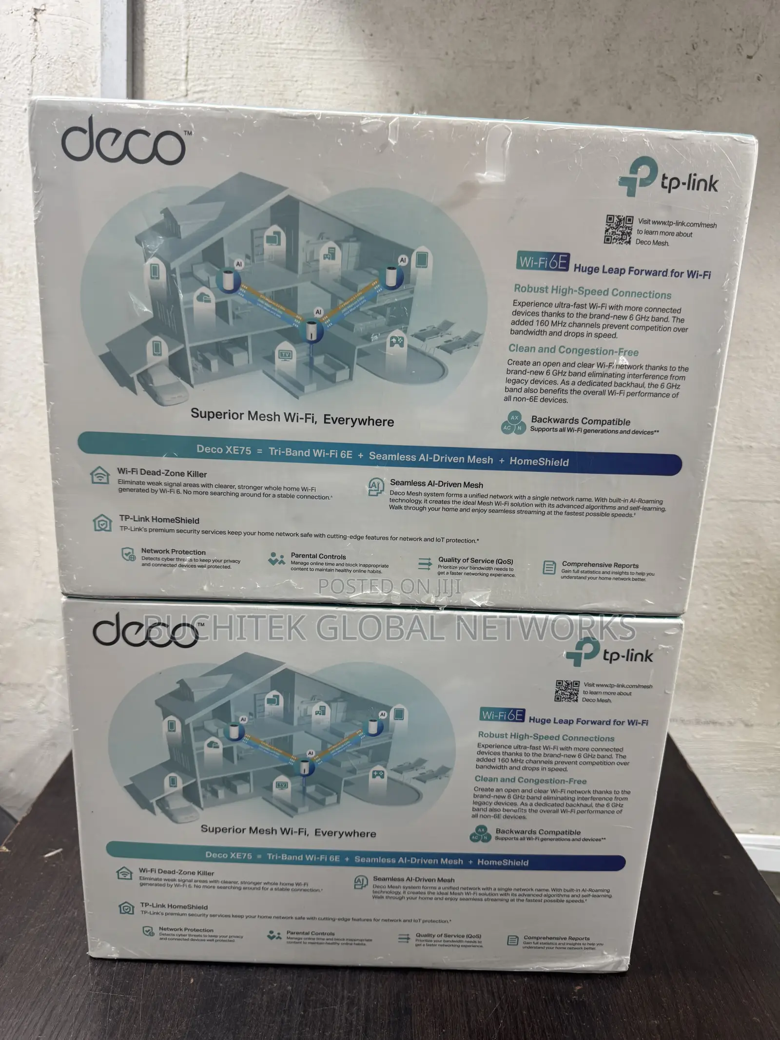 Tp-Link Deco Xe75 Axe5400 Tri-Band Wi-Fi 6e Mesh System (3 Packs)