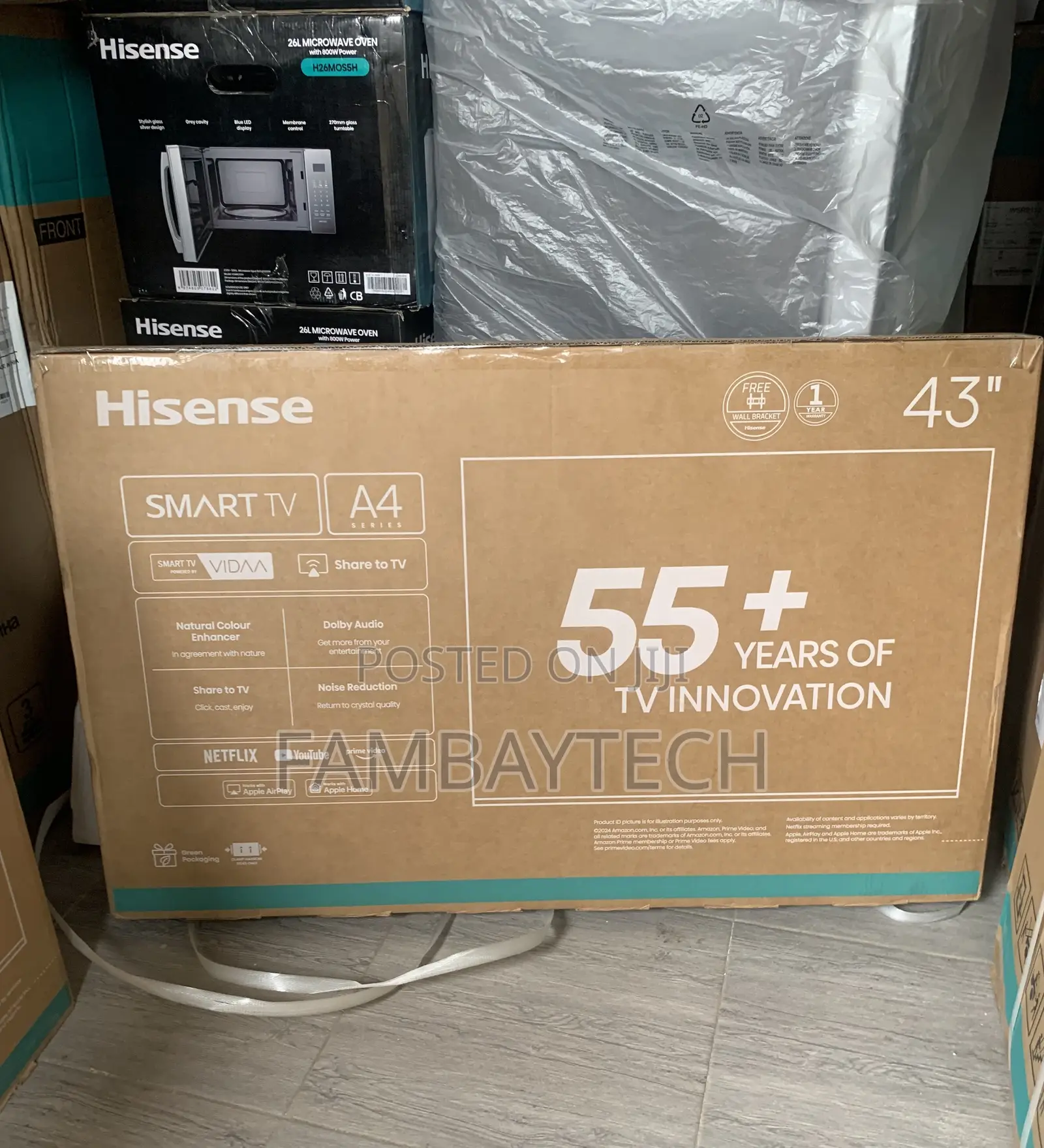Brand New Hisense 43inch Flat Screen Television