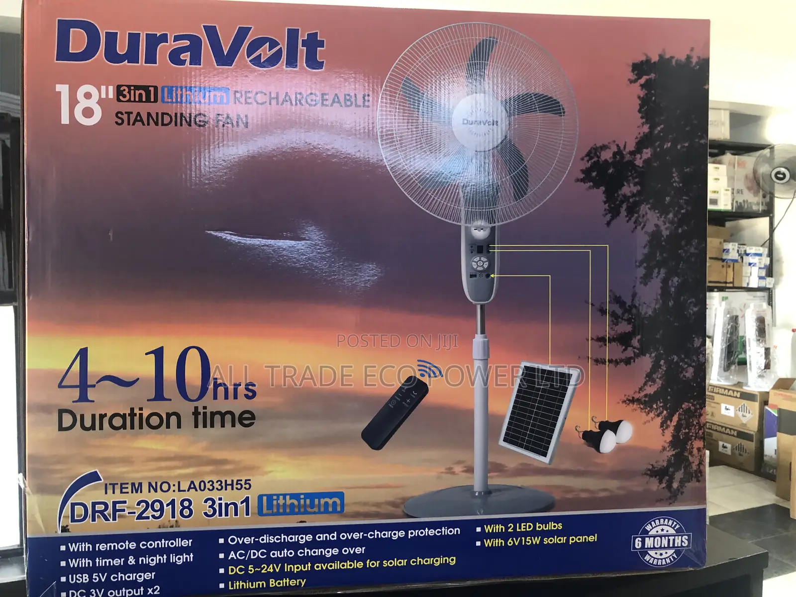 Duravolt 18inch 3in1 Inbuilt Lithium Battery