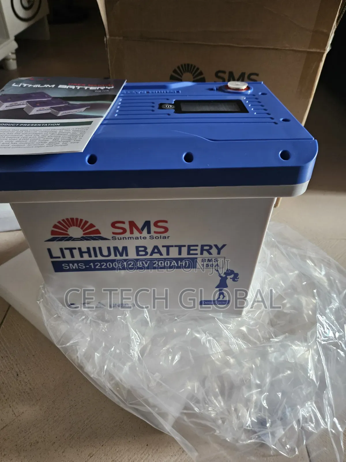 2.5kwh 200ah 12v Lithium Battery - SMS