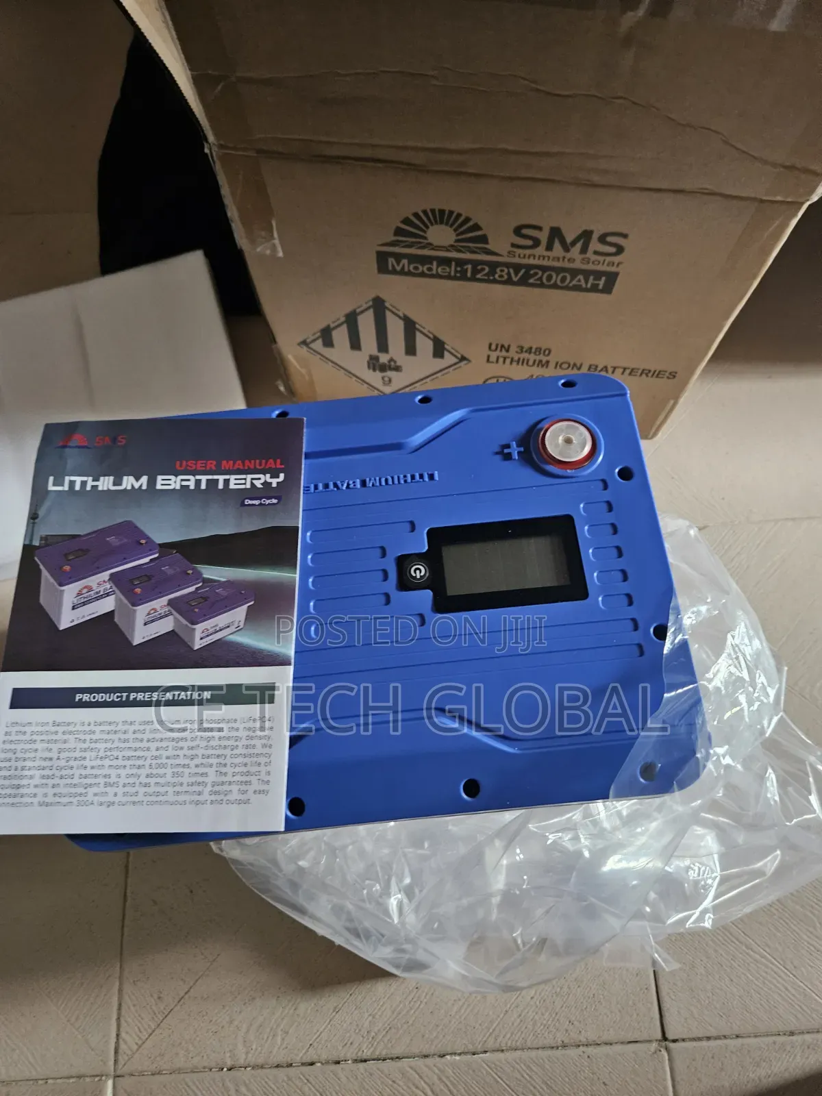 2.5kwh 200ah 12v Lithium Battery - SMS