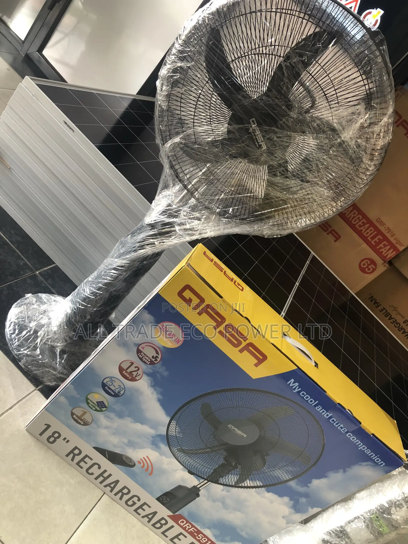 Qasa Rechargeable Fan 18inch