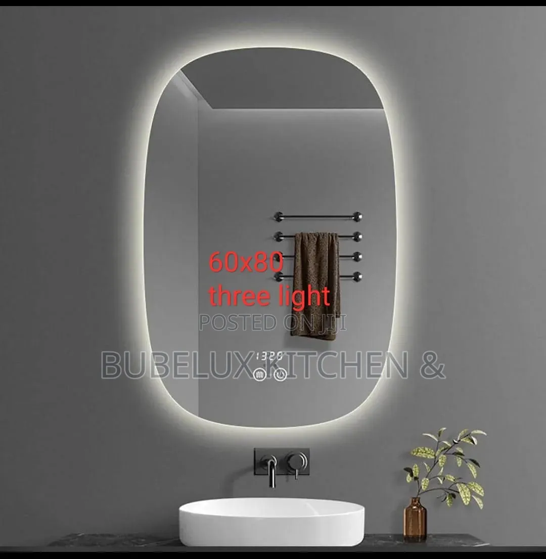 Premium Oval Led Bathroom Mirror 60x80| Touch Control +3light Modes*