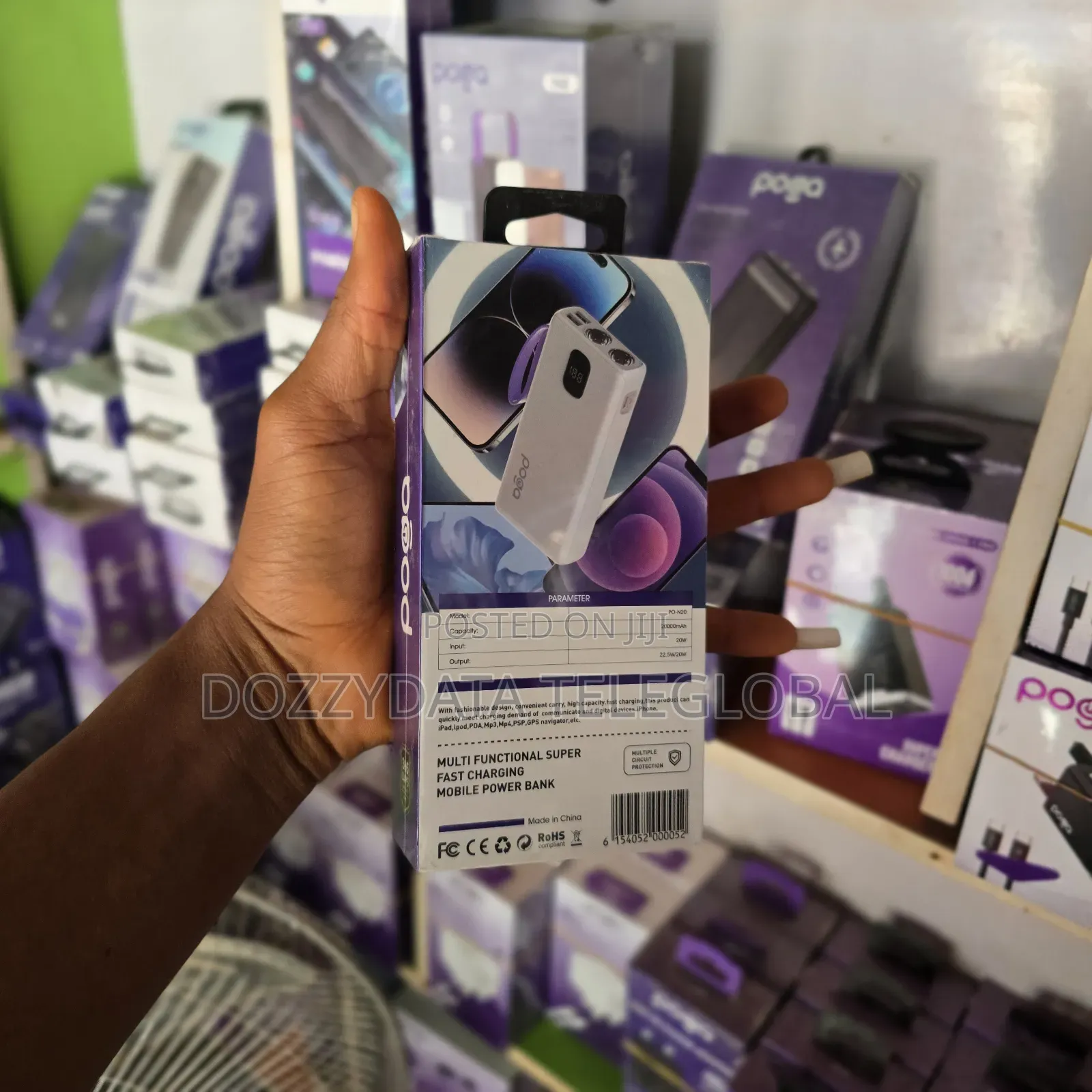 Poga Po-N20 20000mah Powerbank 22.5w Led Display Powerbank