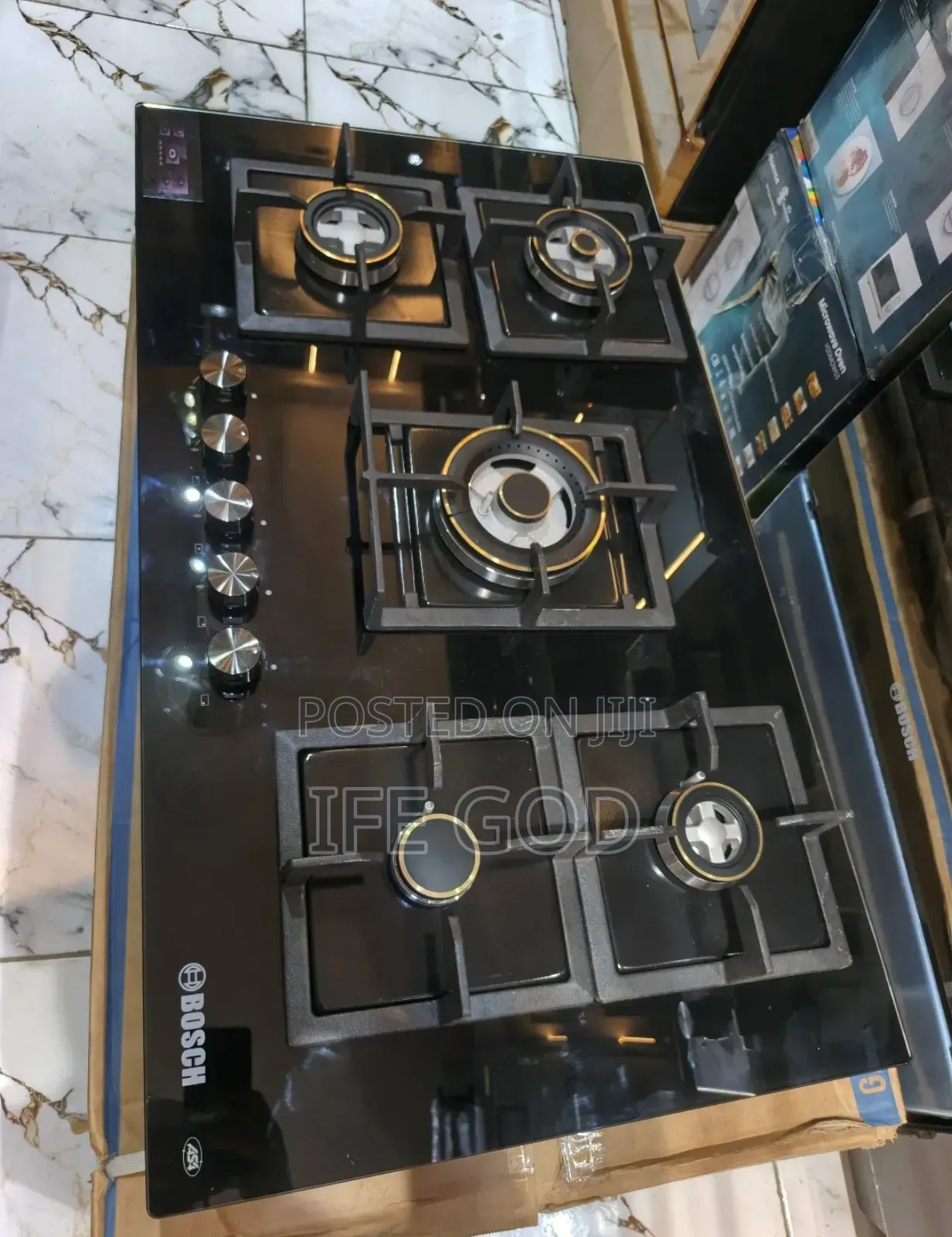 Bosch Inbuilt 90cm Premium Quality Luxury Automatic 5 Burners Gas Hob.