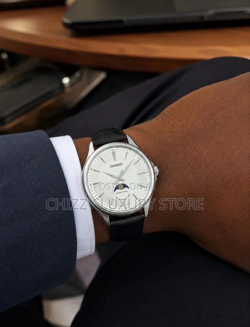 Casio Authentic Quality Luxury Men Genuine Leather Wristwatch
