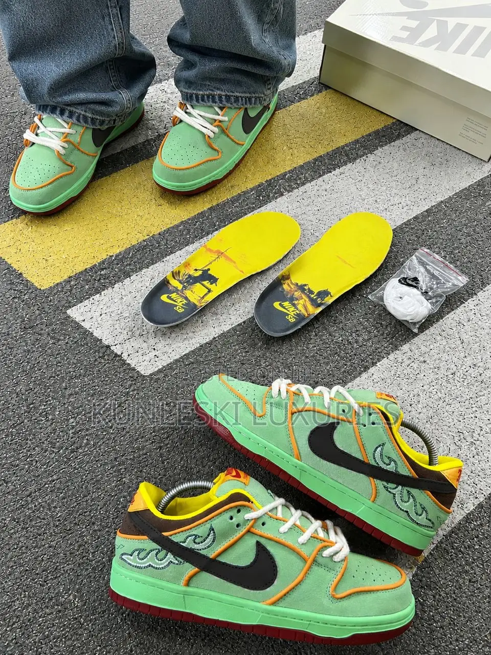 Original Nike Sb Dunk Low Retro Se Black History Month Sneakers