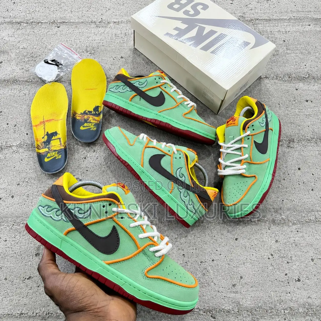 Original Nike Sb Dunk Low Retro Se Black History Month Sneakers