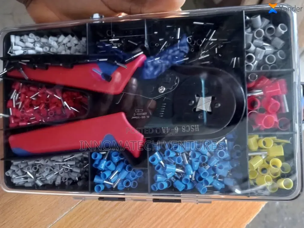 Ferrule Wire Crimping Tool Kit Wire Crimper Tool Awg 25-7 Hexagonal