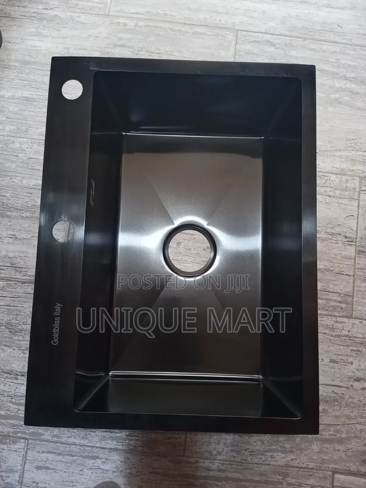 45 by 60cm Black Color Kitchen Sink With Accessories