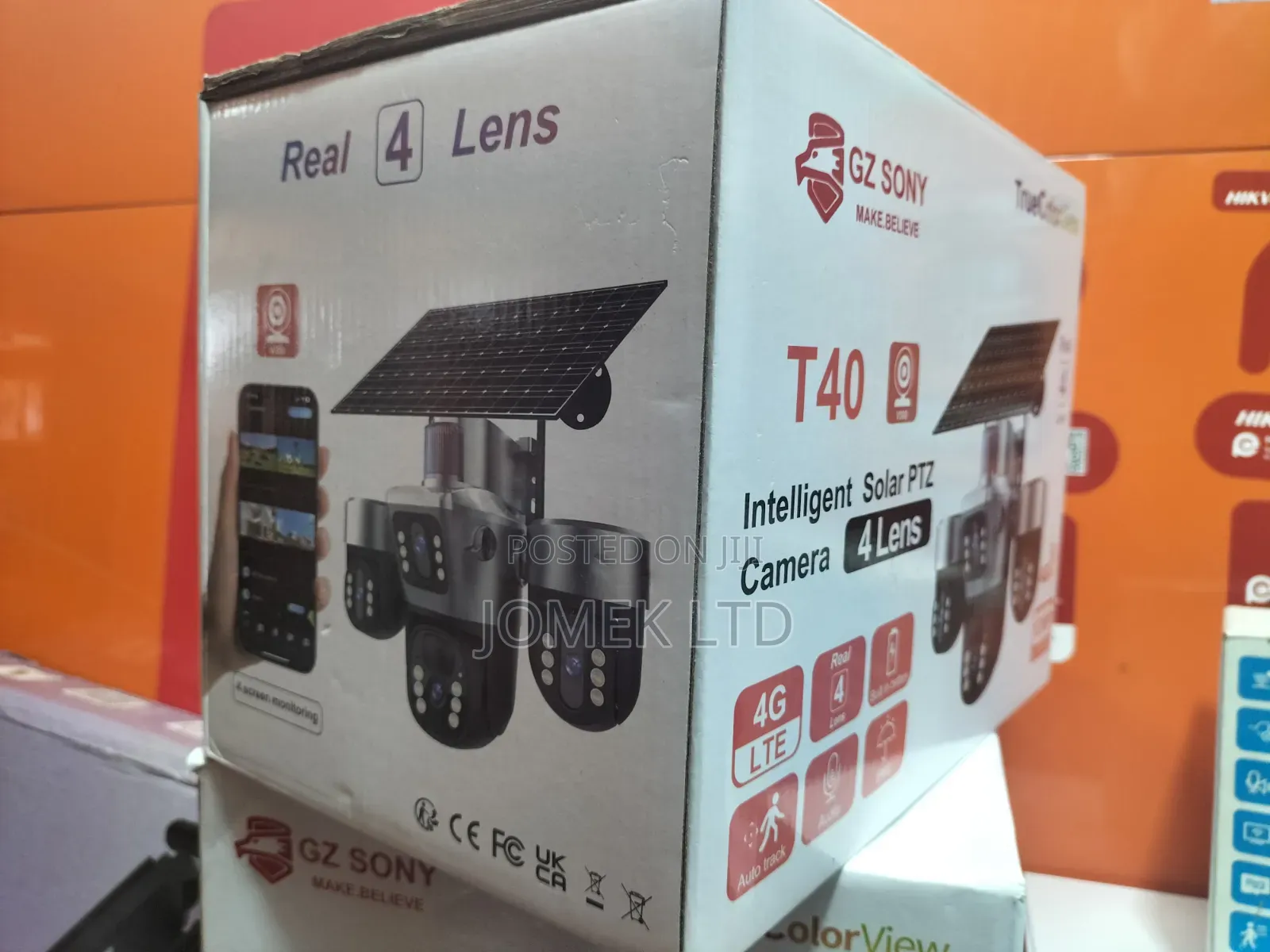 4 - Lenses 4view T40 Intelligent Solar PTZ Camera With 4 Lenses