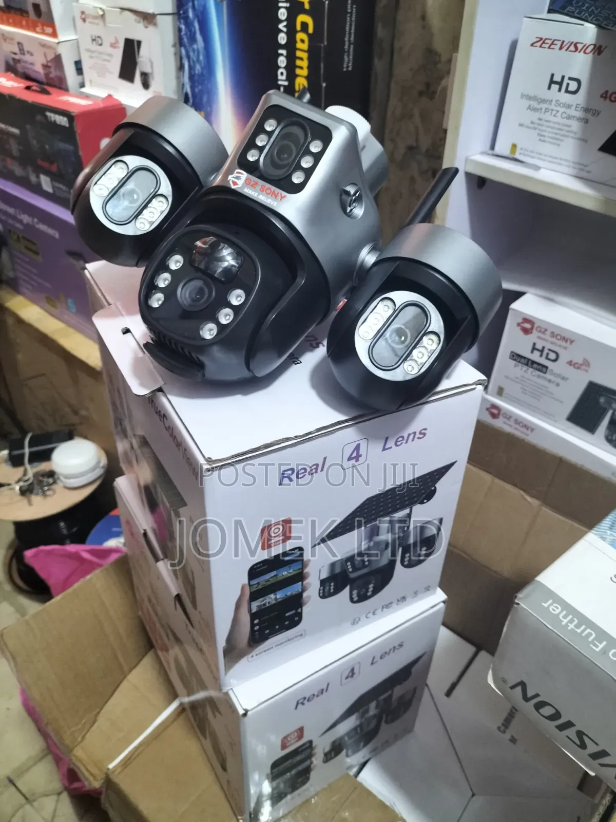 4 - Lenses 4view T40 Intelligent Solar PTZ Camera With 4 Lenses