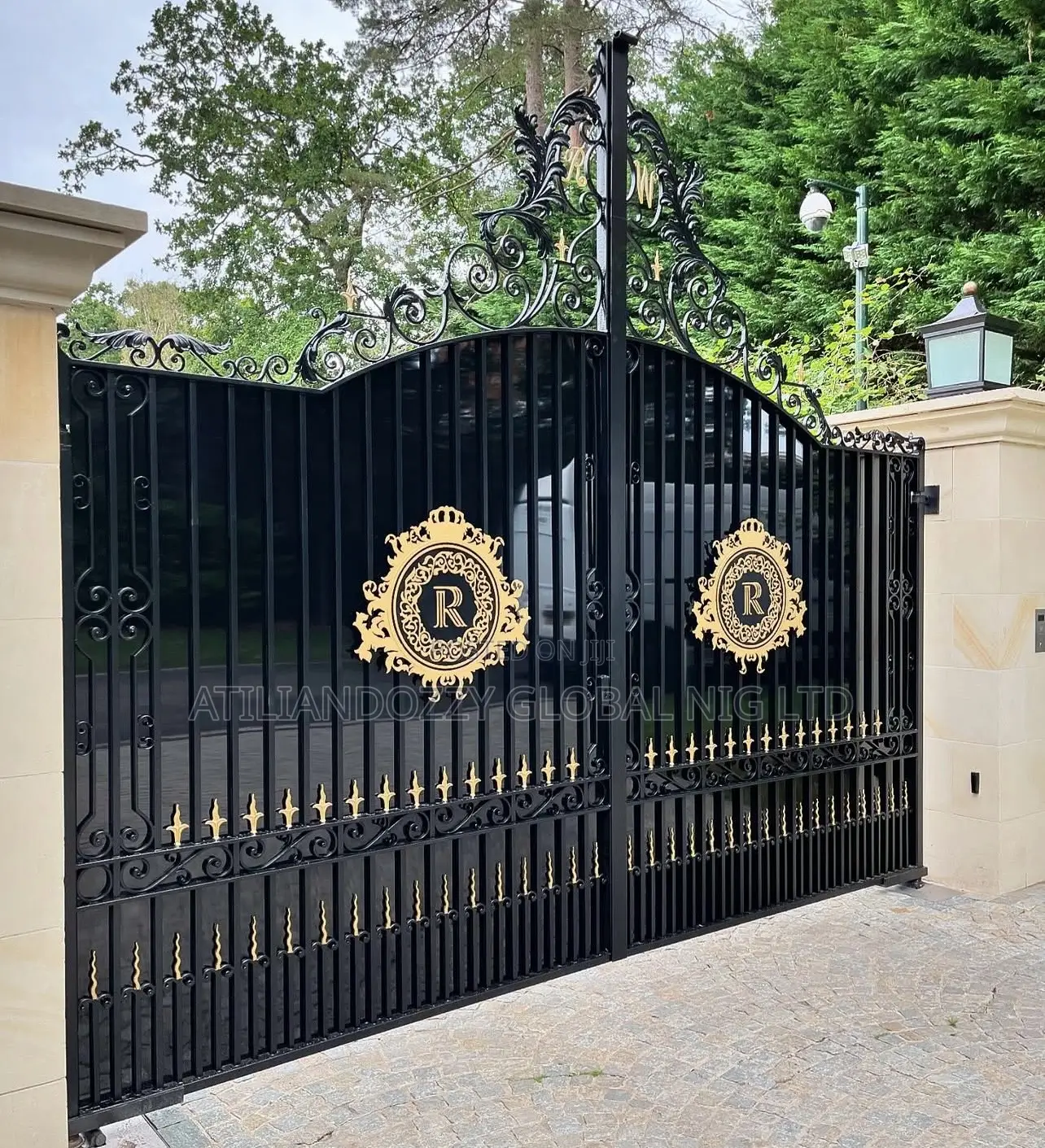 High Gloss Wrought Iron Gate