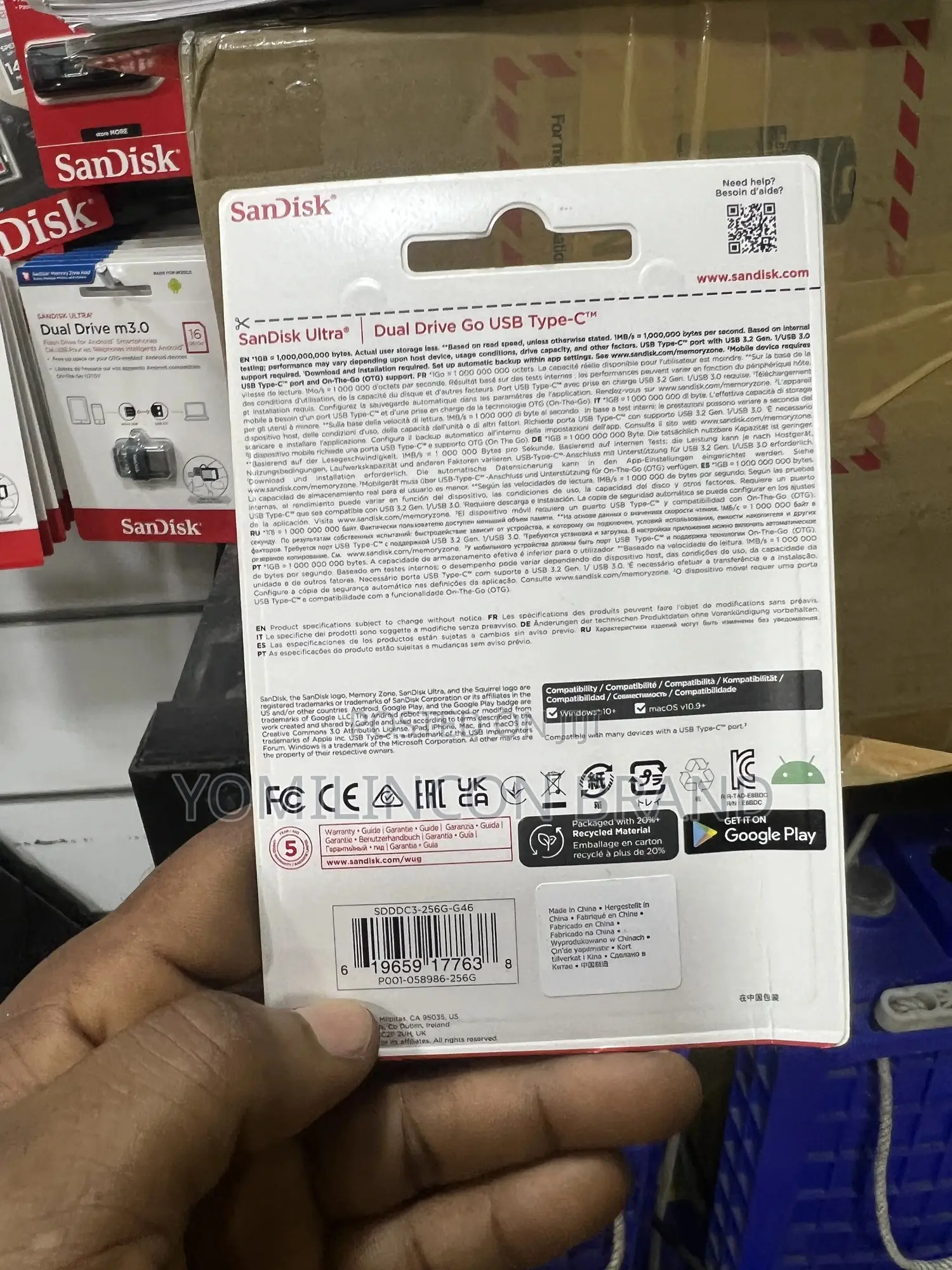 Sandisk Ultra Dual Drive Go Usb Type-C 256gb