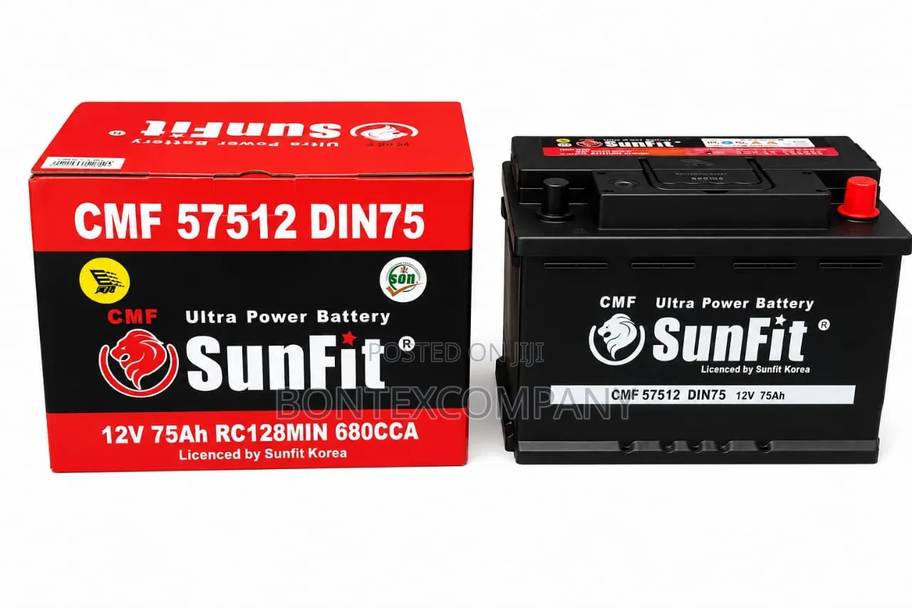 Sunfit CMF 57512 Din75 Battery — 12v 75ah