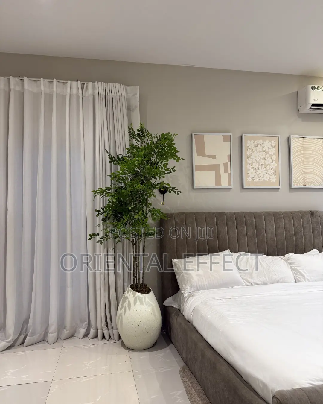 Pale Mango Pot Artificial Pumila Tree | Luxury Décor Nigeria