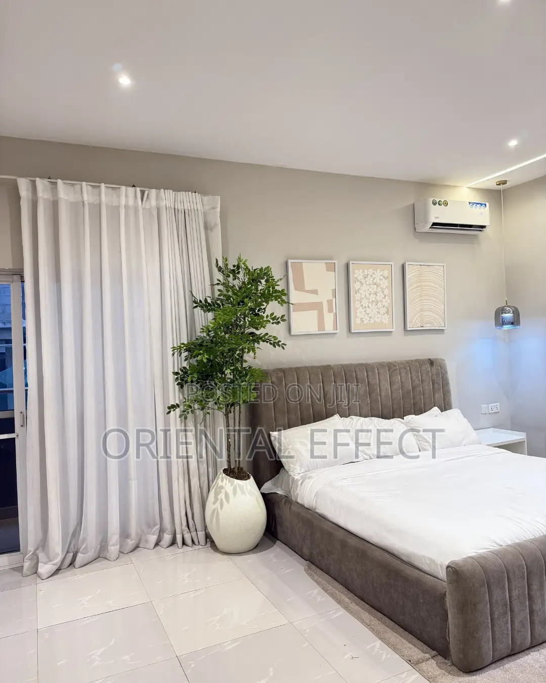 Pale Mango Pot Artificial Pumila Tree | Luxury Décor Nigeria