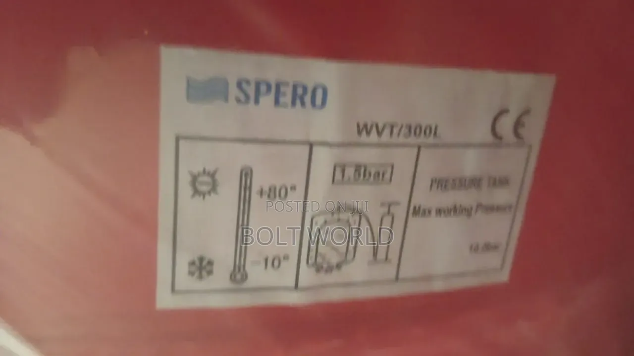 Pressure Tank Spero 300l All Sizes Available
