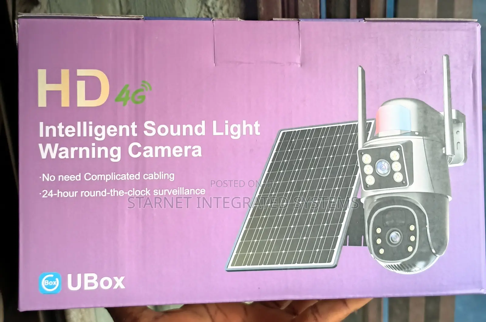 Hd Intelligent 4g Dual Lens Audio Solar Camera Ubox