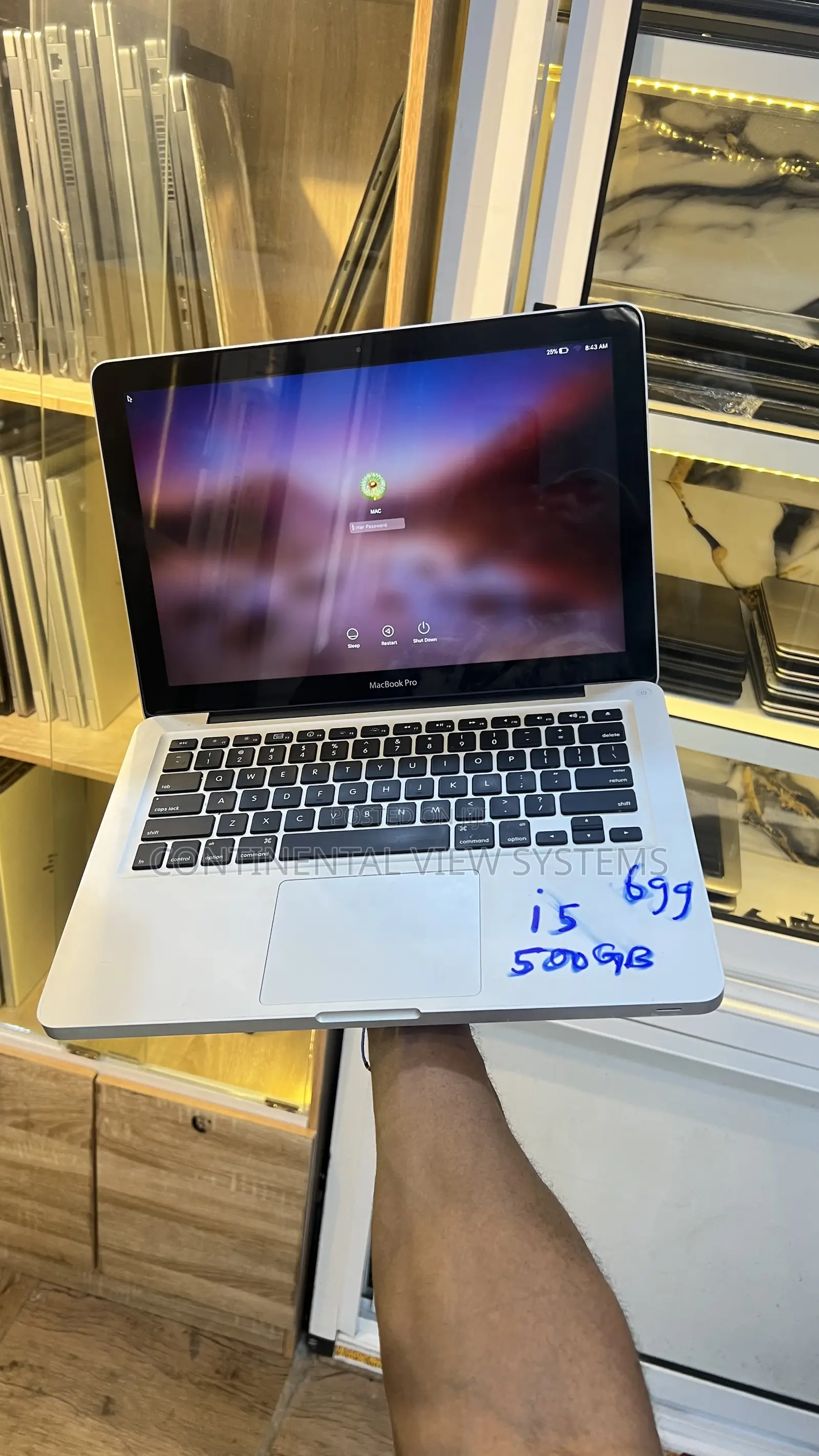 Laptop Apple MacBook Pro 2011 6GB Intel Core i5 HDD 500GB