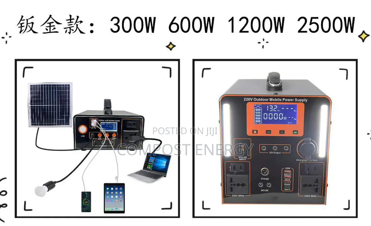Solar Generator Ac/Dc, 300w/600w/1500w