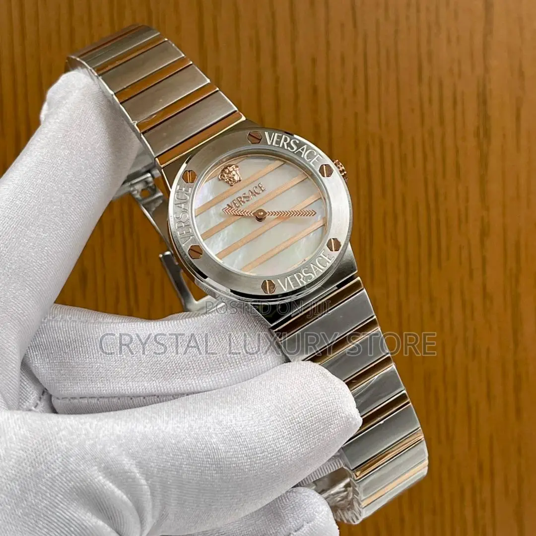 Versace Quality Luxury Ladies Chain Strap Wristwatch