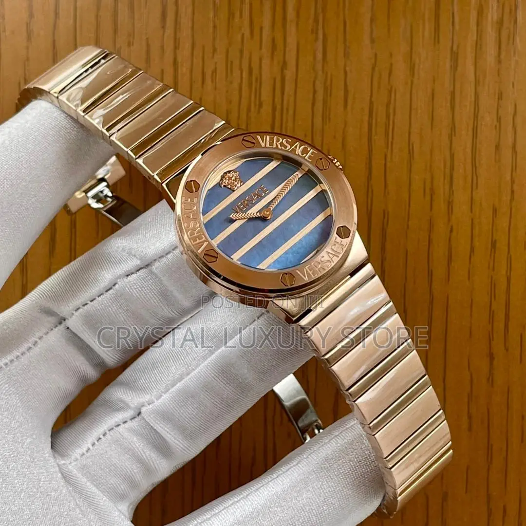 Versace Quality Luxury Ladies Chain Strap Wristwatch
