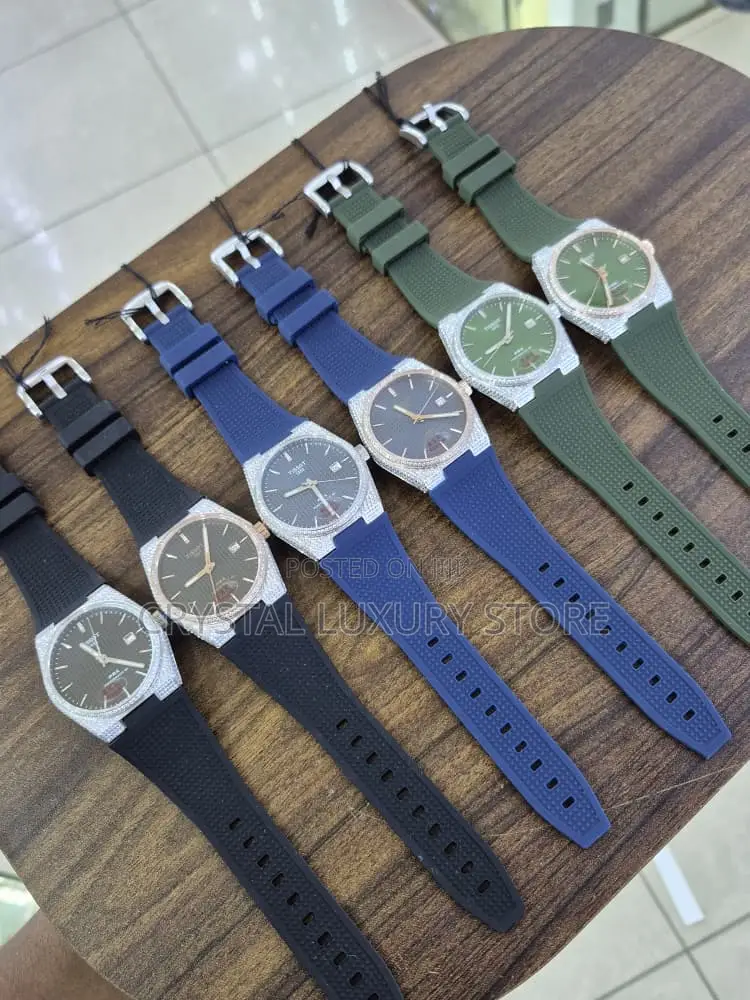 Tissot Quality Luxury Men Iced Face Wristwatch