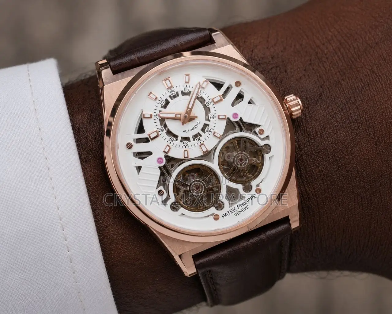 Patek Philippe Quality Luxury Chronograph Automatic Engine Wristwatch