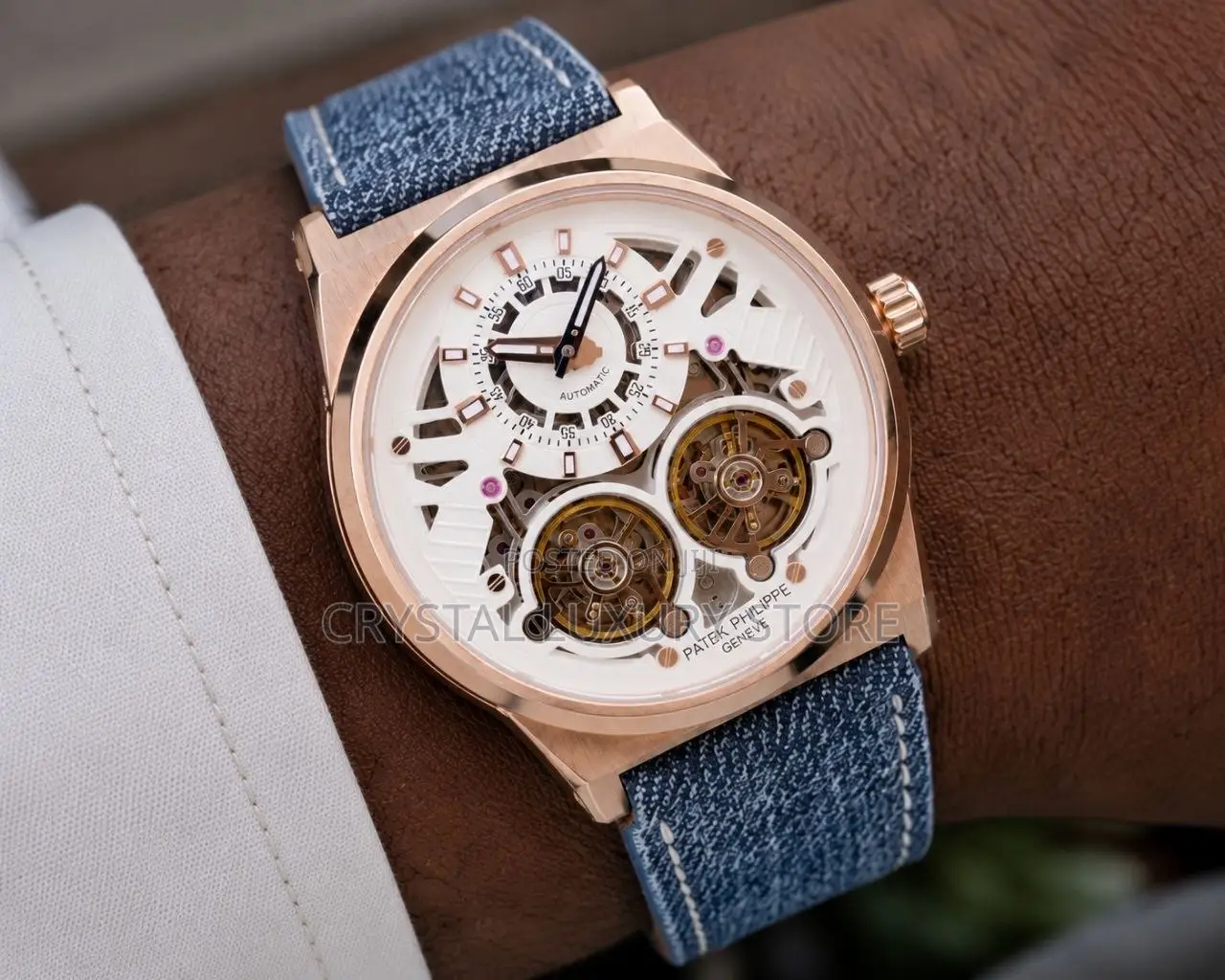 Patek Philippe Quality Luxury Chronograph Automatic Engine Wristwatch