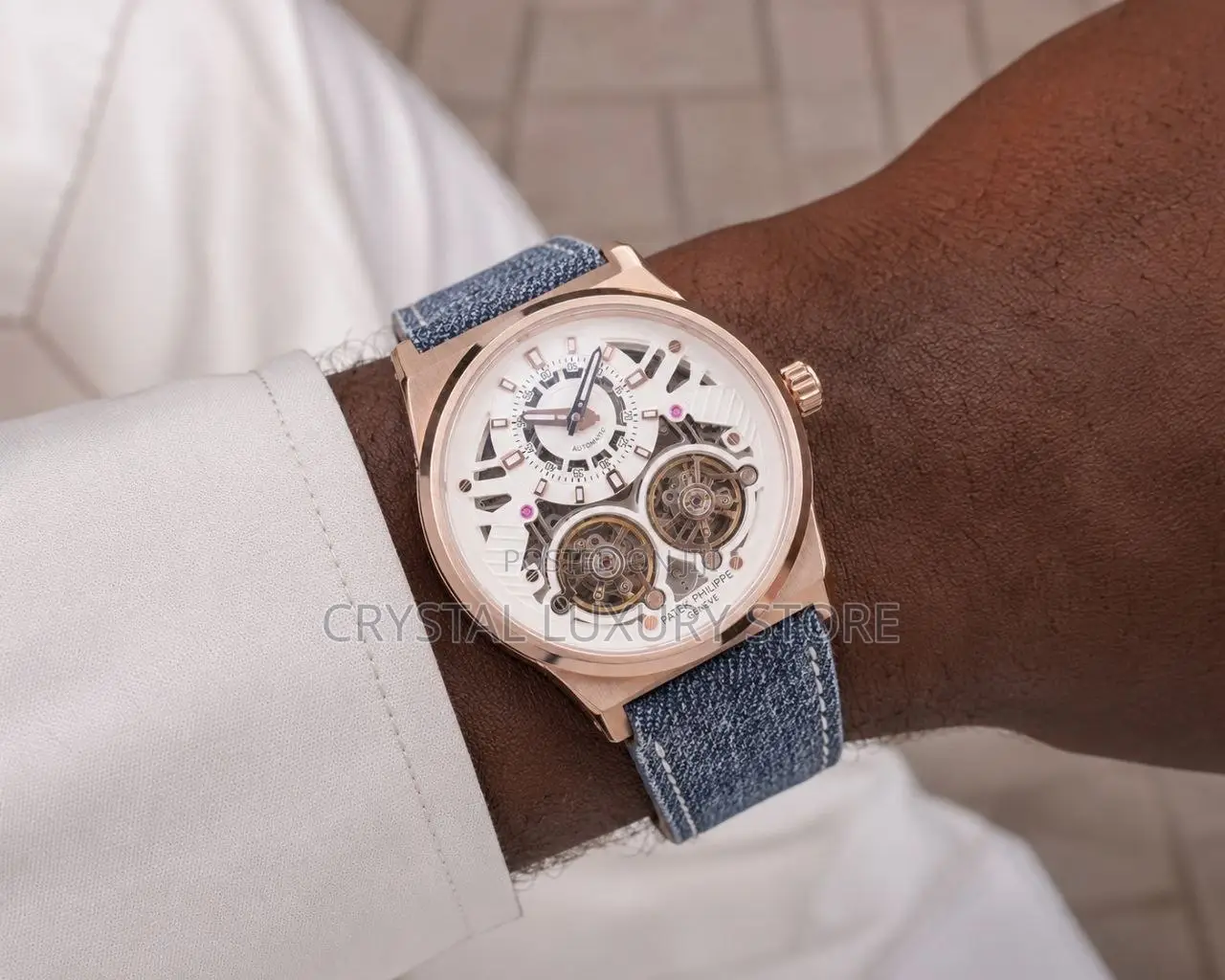 Patek Philippe Quality Luxury Chronograph Automatic Engine Wristwatch