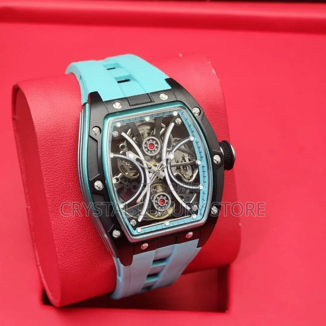 Minber Quality Luxury Men Chronograph Rubber Strap Wristwatch
