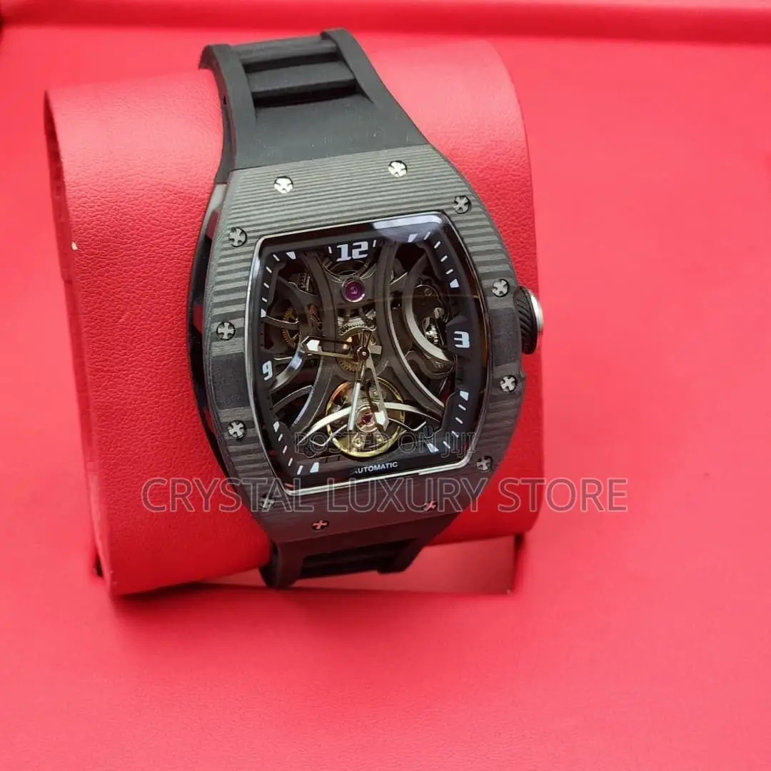 Minber Quality Luxury Men Chronograph Rubber Strap Wristwatch