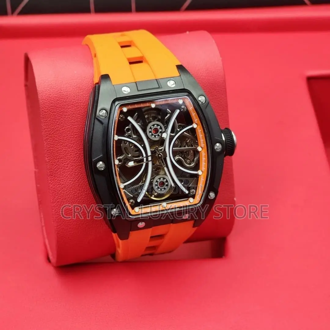 Minber Quality Luxury Men Chronograph Rubber Strap Wristwatch