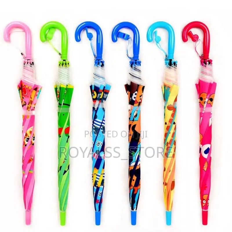 Character Kids Umbrella With Whistle