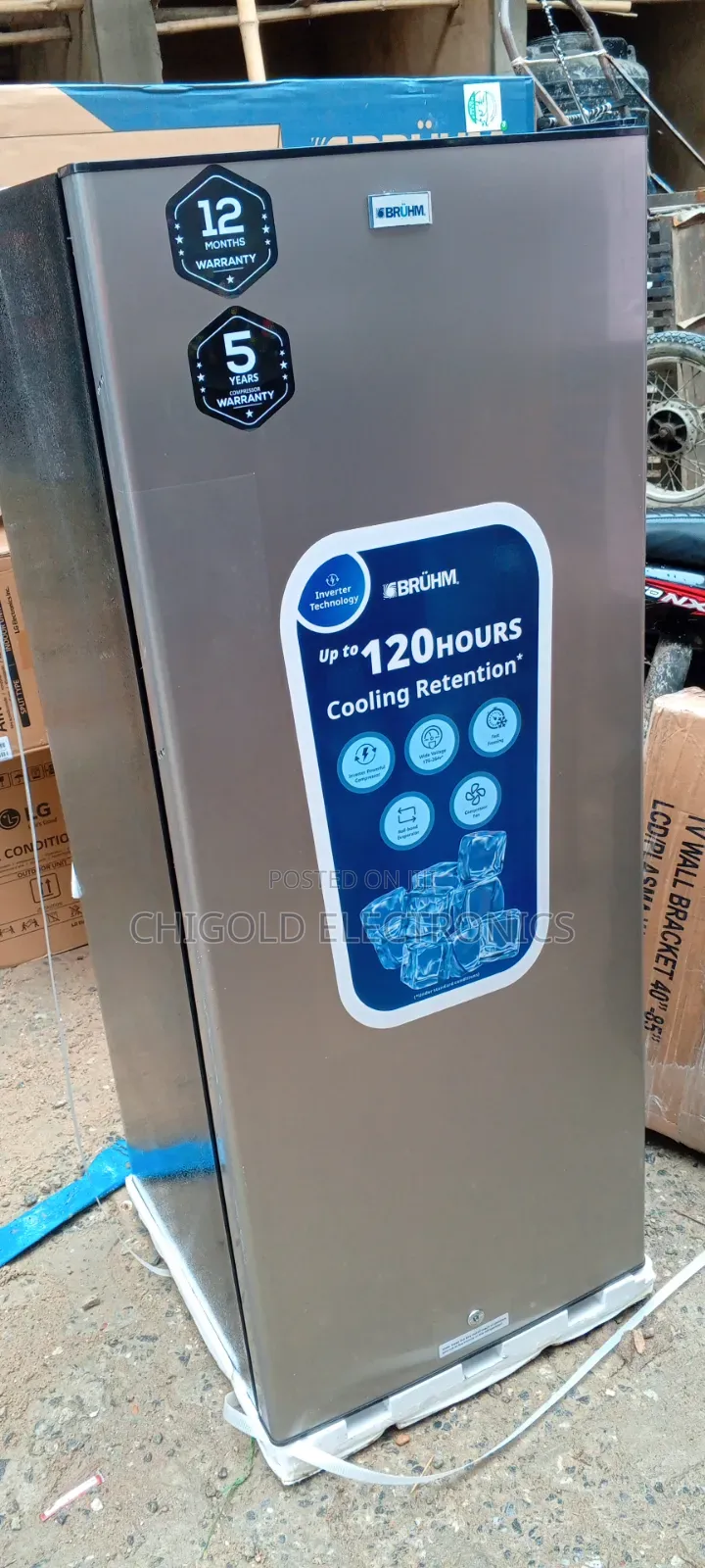Bruhm Upright Freezer Inverter 7 Step
